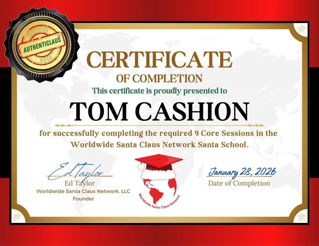 WSCN Certificate of Completion
