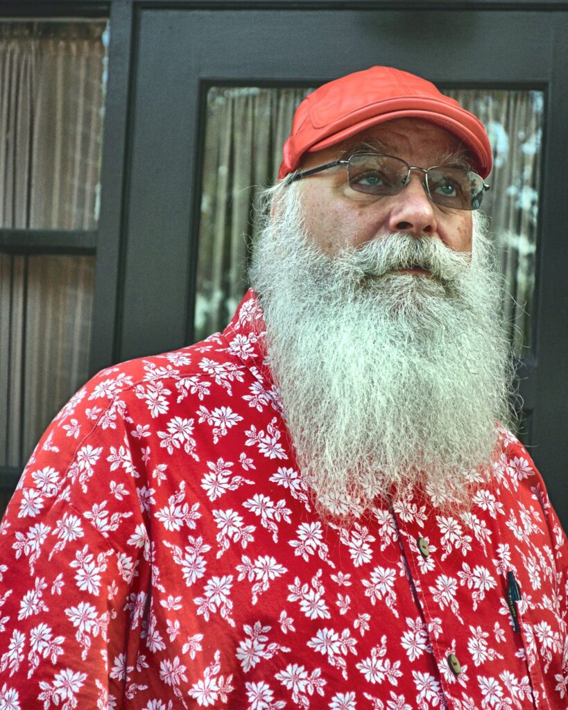 Portrait of Santa Tom in downtown Jefferson City, Missouri.